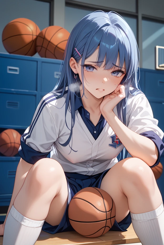 ram invader, be familiar with, anime, (Torn nurse uniform: 1.2), masterpiece, highest quality, open your mouth, tooth, ultra-be familiar with, yellow eyes, cute eyes, be familiar with顔, pretty girl, 大きなchest, blush, (Wet: 1.2), chest, areola slip, (Normal position:1.2), (nipple: 1.2), (On a football field full of people: 1.2), (heart-shaped pupil: 1.5)