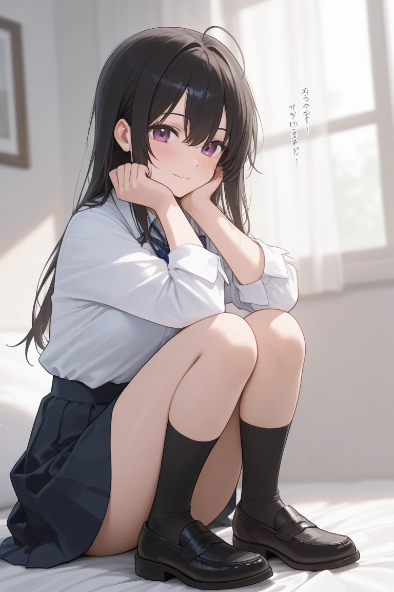 Young woman, sitting on the floor, crying, disappointed, hole in pantyhose, torn pantyhose, panties are visible