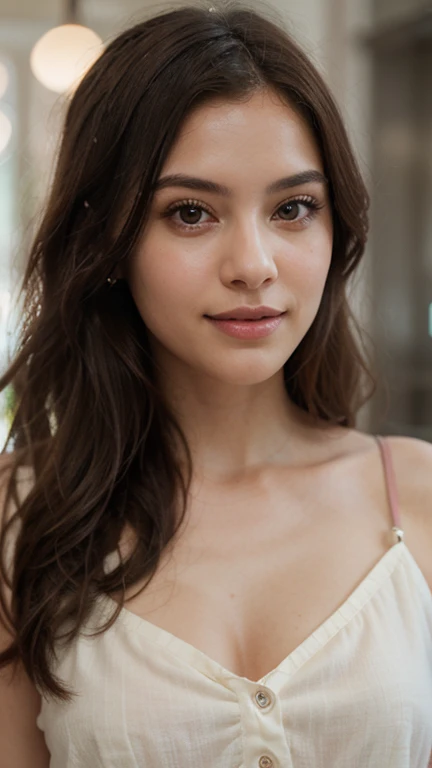 portrait chanteuse latino de 25 ans [[[[fermer]]], [[[[poitrine]]]], [[[[Tête]]], [épaule]]]]], yeux parfaits, iris parfait, Des lèvres parfaites, des dents parfaites, peau parfaite légèrement bronzée, Éclairage avant doux, Briller, hdr, (couleurs douces: 1.2)