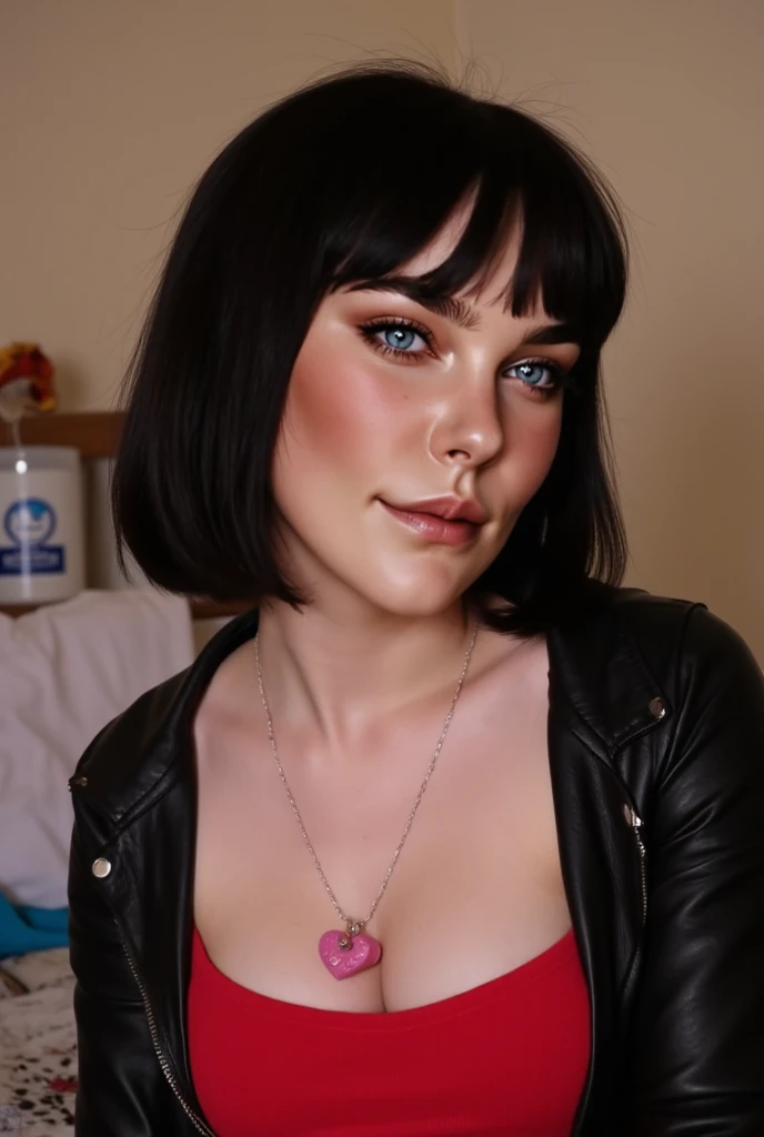 <lora:CyberEvelyn:0.7>CyberEvelyn, 1girl, blue hair, bob cut, green eyes, realistic, grainy, amateur photo, portrait,small breasts,
masterpiece, extreme details, detailed, focus, masterpiece, realistic, photorealistic, 4k, 8k, 16k, highres
in a futuristic building,latex
<lora:cum_b1:0.5> cum on face, cum on clothes, cum in mouth, mouthfull of cum