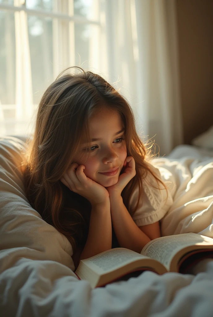 ((best qualityer)), (detailded), a girl, in the bedroom, sitting on the bed