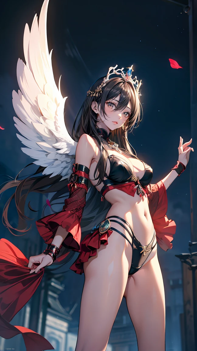 hero costume, for women who have an open back for bird wings