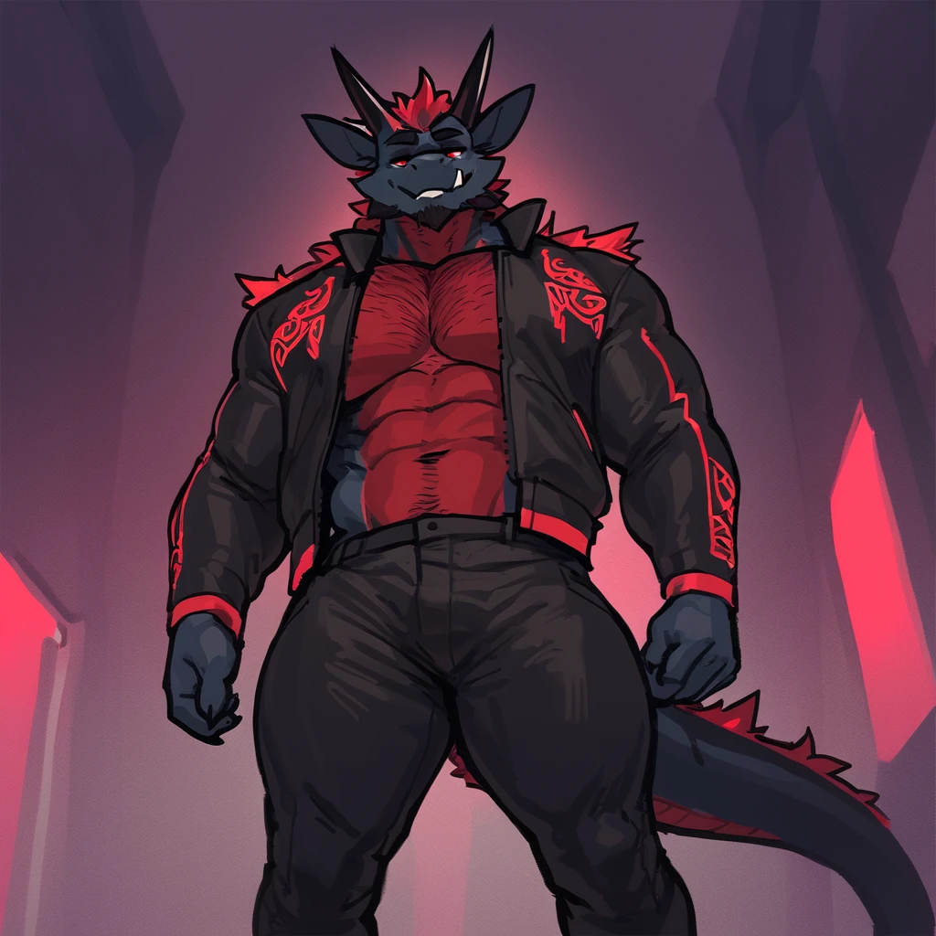 there are two different poses of a gray dragon male, rear position, front position,sketches of a dragon male, pink dragon fursona, [ character design ], character adoptable, anthropomorphic dragonmale, tome + concept art, full body concept, fursona art, fursona commission, character design contest winner, big muscular, red sport shoes, wearing harness, white jockstrap