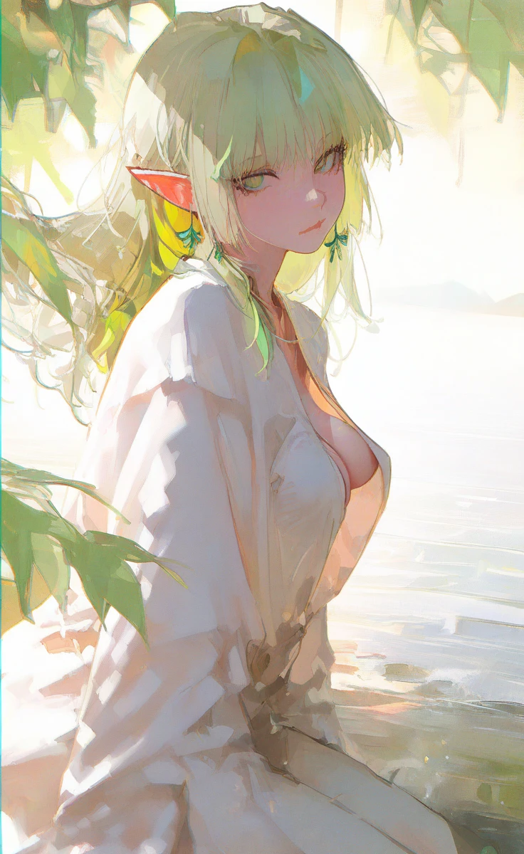  ((best quality)), ((masterpiece)), (detailed), 1girl, (big forhead:1.2),extremely detailed cute anime face, (((flat chest))), (flat chest:1.1),((((long twin braids,tight braids,long braid,braided hair,long hair)))),intricate eyes,beautiful detailed eyes,symmetrical eyes,(((detailed face))),beautiful detailed lips, looking at this, (((embarrassed))),(((horrified expression))),((panic)),((crying)),highres,(best quality),(ultra detailed,extremely detailed),perfect face details, ((masterpiece:1.4, best quality))+, (ultra detailed)+, long twintails, cute girl, (flat chest:1.1), small breasts, slim body, skinny, (((narrow hips))), prominent collarbones, skinny arms, flat stomach, visible hip bones, long hair, red hair, white hair, blonde hair, dark hair, ponytail, thick ponytail, heavy ponytail, small breasts, perfect face, small breasts (flat chest:1.1), NSFW, Detailed body，Full limbs, ((front facing)), NSFW, (flat chest:1.1), ((wild environment, jungle, nature))