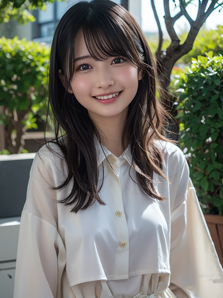 Drawing from below:2.53,One Girl、Beautiful and detailed eyes and face、barefoot、Cute 16 year old Japanese girl, ((Extremely precise and accurate anatomy:1.0)), (photo Realistic:1.4), (hyper Realistic:1.4), (最高品質のRealisticな肌の質感:1.4), (Improvement of quality:1.4), (Enhances the beauty of skin texture:1.1), Clean and glowing skin, mesh, thin:1.2, (Realistic:1.3), Realisticなライティング, (Smoother lighting:1.05), (Improving the quality of cinema lighting:0.9), Backlight, A gentle light for your face, Ray Tracing, (Bright light:1.2), 32K, One Japanese woman, fine grain, Detailed face, (Film Grain:1.1),(Accentuates body lines:1.1), High resolution, Natural look, Kind eyes, Improves hair quality, Delicate light and shadow, Graceful pose, Sharp details, Soft light reflection, Beautiful contours, Delicate skin tone, Fine hair texture, Natural background, (((sunnyた日、School Area、A strong wind is blowing、Her hair and skirt are flying、 Open shirt、Pleated skirt、stroll:1.25、Light of the sun、sunny、stage、Blue sky and white clouds、The joy of youth)))、
