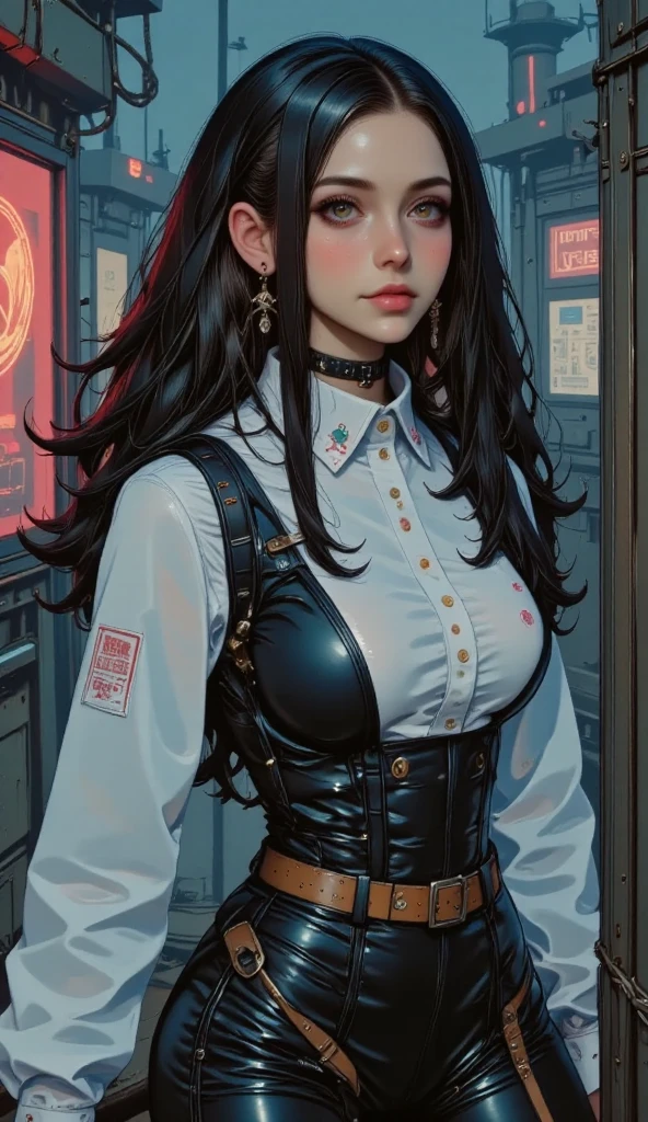 Description: The interior of a modern elevator, dimly lit to create a creepy atmosphere. A woman with long, disheveled hair and a haunting expression stands in the corner. Her eyes are dark and intense, adding to the unsettling feeling. The elevator's control panel is visible, with some buttons illuminated.
Keywords: elevator interior, dim lighting, scary woman, haunting expression, long disheveled hair, dark intense eyes, illuminated control panel