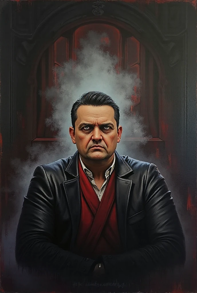 (masterpiece, best quality:1.2), horror, dark, detailed haunted floor with gaping hole, blood splatter, sandstorms swirling, hourglass filled with blood-red sand, death, realistic psychiatrist, gloomy, chiaroscuro, sinister golden cinematic lighting, glass breaking abstract