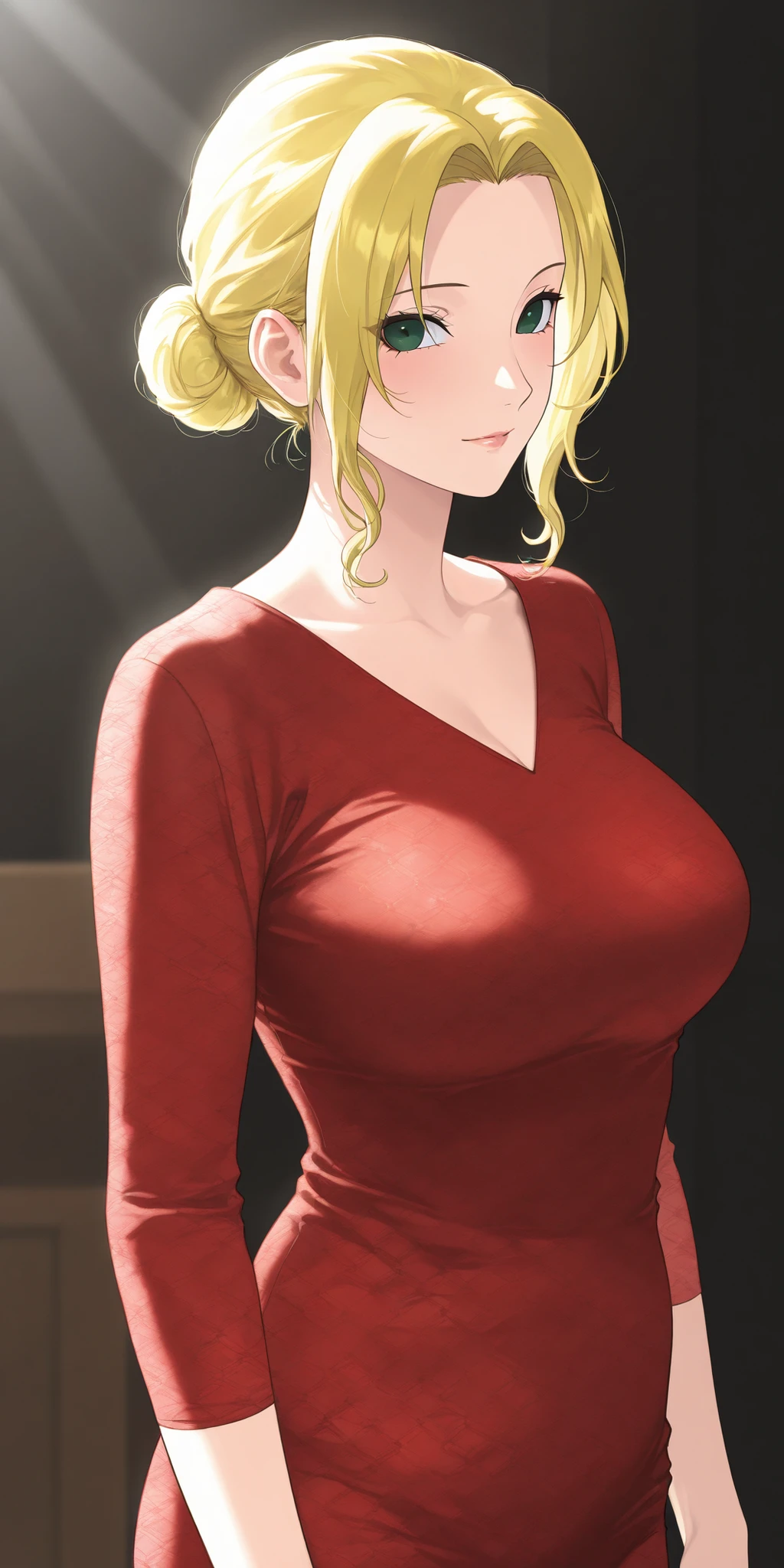 ((highest quality, 8k, masterpiece:1.3)), concentrated:1.2, Perfect body beauty:1.4, Hips:1.2, ((Delicate Hair)), (Sweater dress:1.1) , (sports car, street: 1.2), Highly detailed face and skin texture, Fine grain, double eyelid, Whitening skin, Big Breasts, smile, Put on a necklace, ring, Thread、Pregnant women、From the side