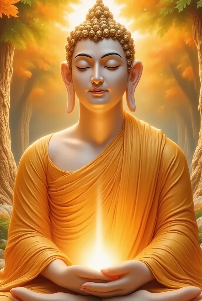 ရွှေရောင်တောက်ပနေသော မြန်မာ manly peaceful face of buddha blessing closed up tilt shot ears details