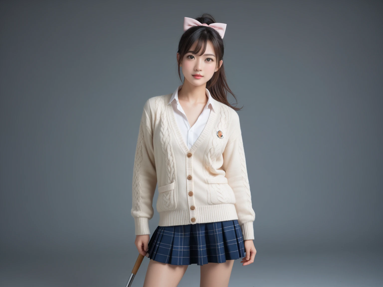Japanese Cosplay Costumes(Chinese clothing,bunnyニット,bunny,female teacher,Virgin-killing sweater)Create a poster image of
