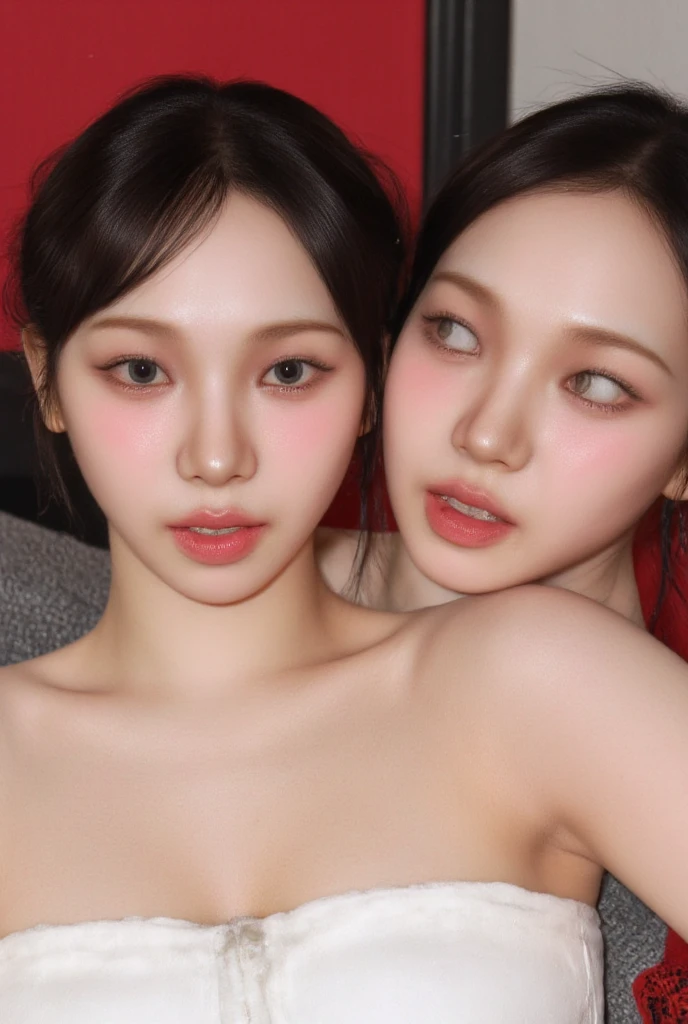 (((mommy、older sister、younger sister)))、fullnude、maternal、the chest is unusually large:1.5、top-quality、32K image quality、​masterpiece、(((Masturbation)))、Sensual look、Sweaty and shiny skin
