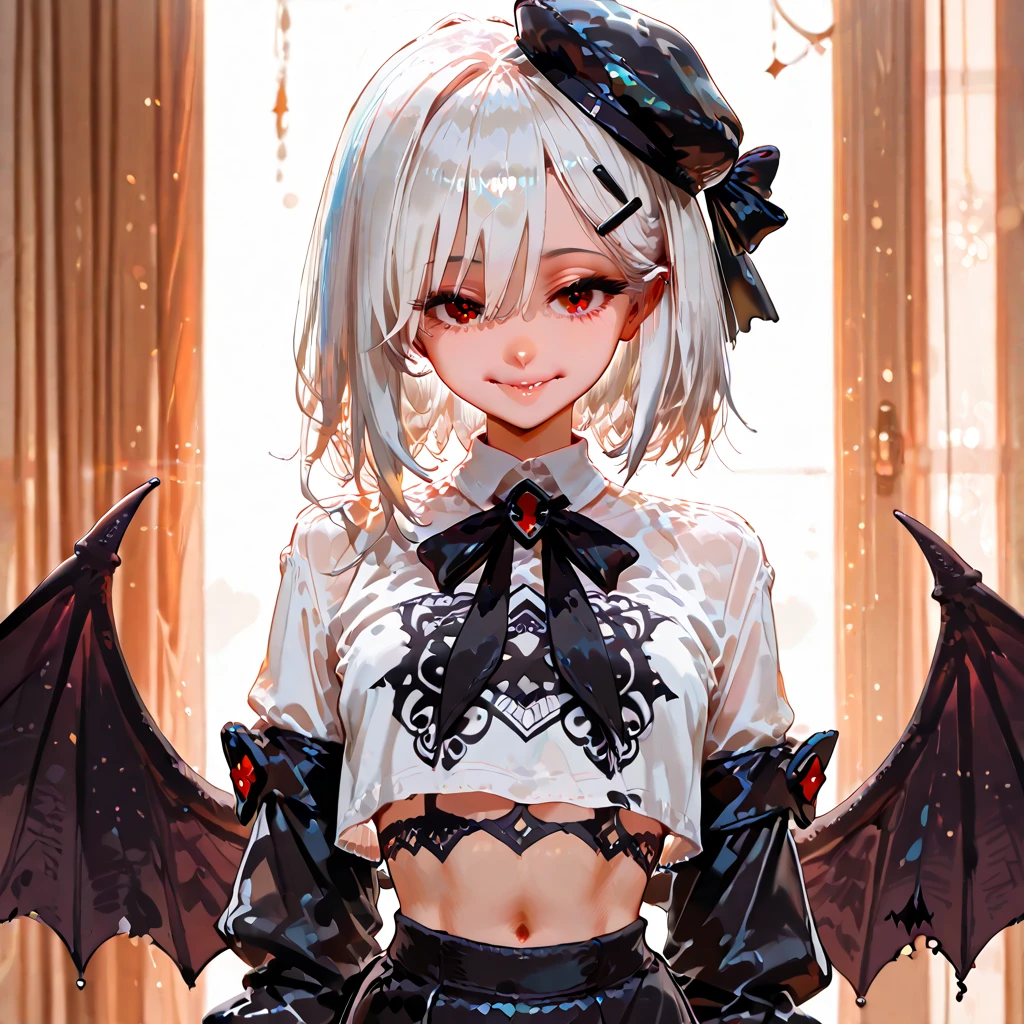 (8K, RAW, Professional, Best Quality, Masterpiece: 1.2), (Realistic, Photorealistic: 1.37), Ultra Detail, (Portrait), (Best Detail Skin: 1.2), (Best Detail Face: 1.2), Cinematic Lighting, 1 Girl, (Masterpiece), (Best Quality: 1.0), (Ultra High Definition: 1.0), Detailed Illustration, portrait, detail, girl, single, 16 years old, detailed beautiful skin, slender, face focus, dim light, harsh theme, constriction, complete anatomy, lower body thin and slender legs, random hairstyle short hair, ultra high definition face, detailed eyes, mine system, goth loli, white thin soft clothes, choker, braided sneakers, taut pointed small, hair ornament, Idol group uniform, white shorts, two legs