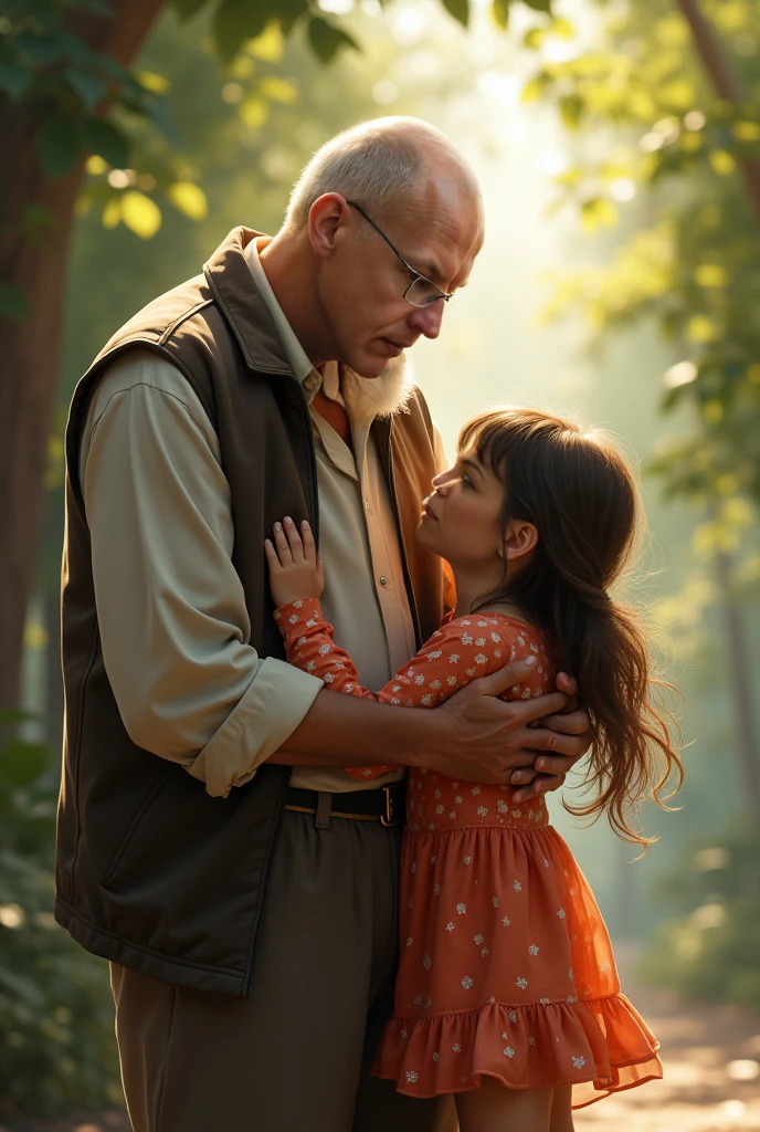 masterpiece, ultra realistic, a father playing with his children, showing a lot of love, in celebration of father's day, intricate details, 4k, 4d cinema, diffused light, dslr, scenery of a flowering park, detailed and perfect faces, engine engine