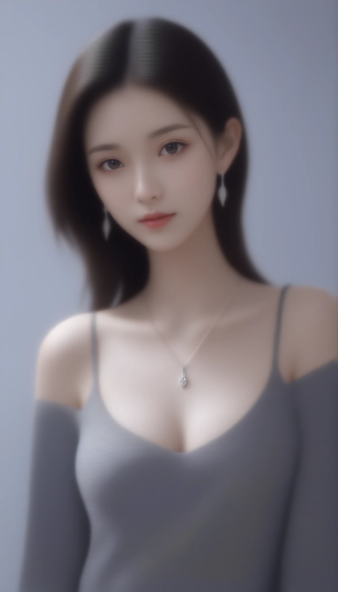 1girl, masterpiece, looking at viewer, arms behind back,see-through, shiny skin, waist, upper body, waist, facing viewer, necklace, standing,off shoulder,
<lora:s1xbabe_v2-000008:0.7>