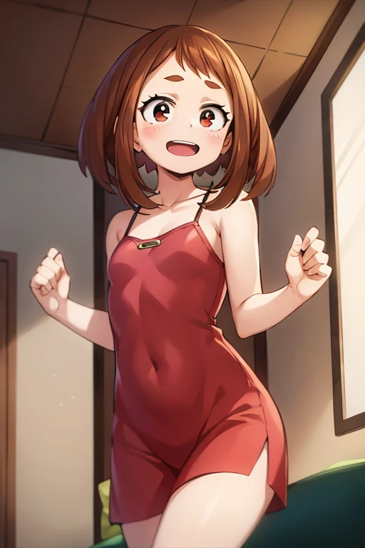 expensivequality illustration, masterpiece, very delicate and beautiful, alone, attractive girl,(red leotard,ribbed leotard,heattech leotard,tight leotard,length_sleeve leotard,expensive_leg leotard),I hear a purple voice,Short here, audience reaction,slender body,slim,expensive school,locker room,
