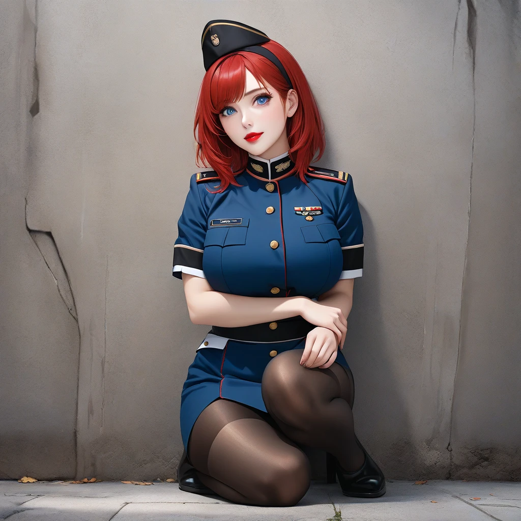 highres, viele details, dark fantasy, weibliche Soldatin, schlanke Frau, pretty soldier,  dunkelbraune Haare, light armor, hellblaue Uniform, kaputte Kleidung, besiegt, starr vor schreck, im Gefecht, frightened, benässte Hose, heult, weint, hat Angst, Gefangengenommen, Gefangene, aufgegeben, panik, schrecken, hat die Hosen voll, scared face, overtaxed,  nasse Hose, pinkelt vor Angst in die Hosen, scared face, erkennbar nasse Hose,  erschreckt, ergibt sich, tears in her eyes, nasser Fleck auf der Hose