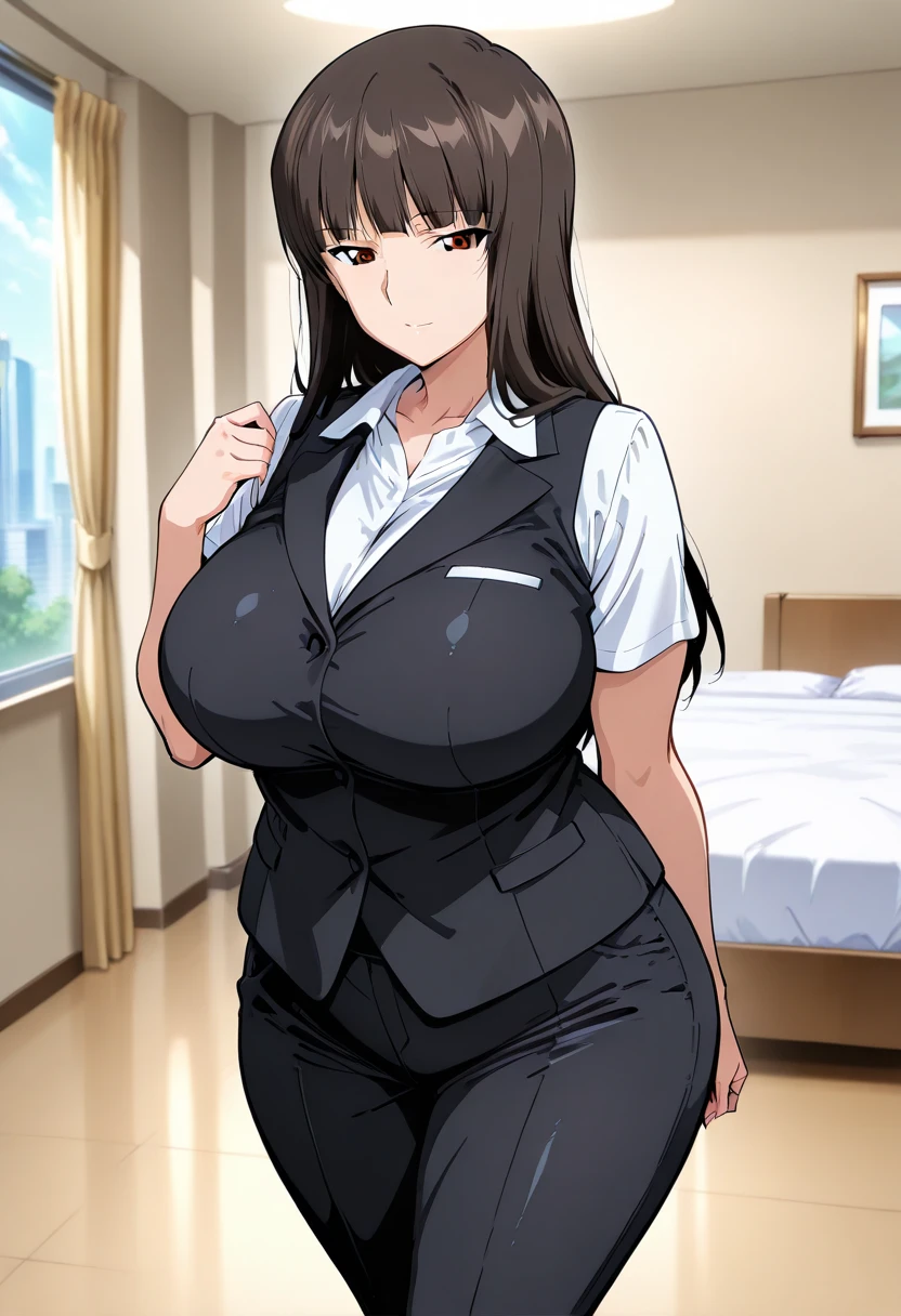 <lora:Orimura_Chifuyu:0.45> Orimura_Chifuyu, big_breasts, standing, suit, pencil_skirt,