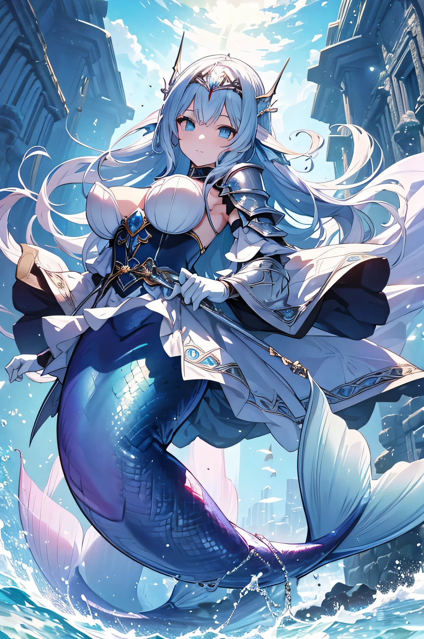 Blue Archive Girl Upper Body From Above Cute Big Tits Illustration Masterpiece 4k High Quality
