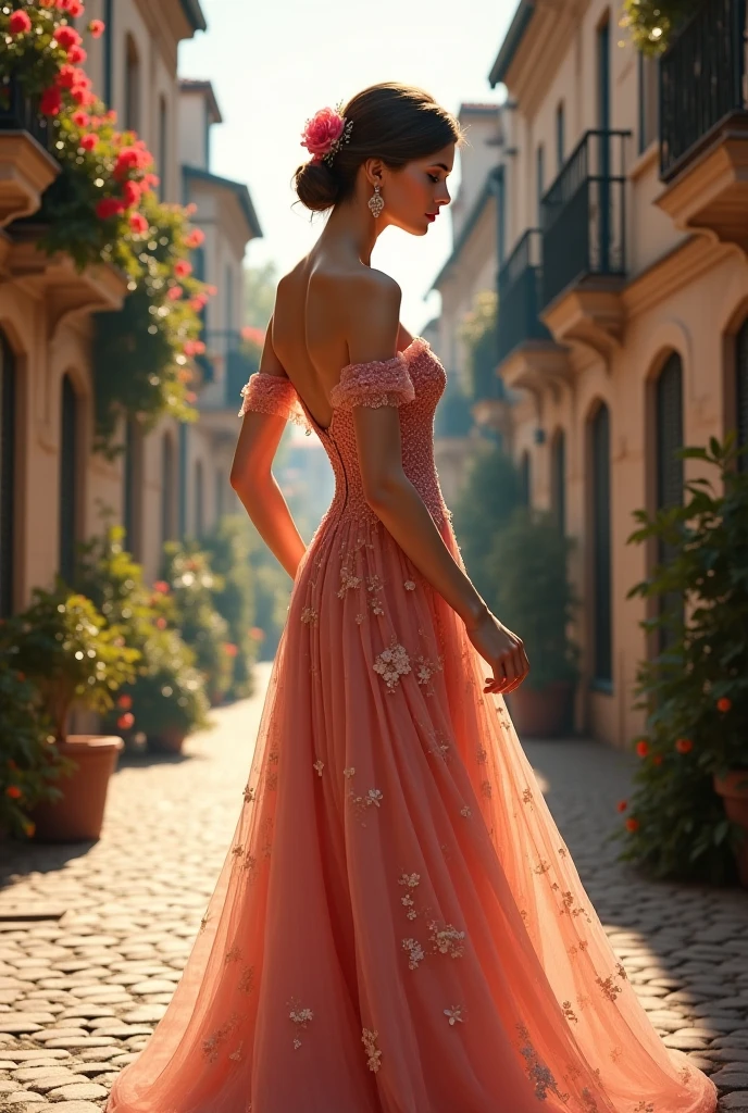 barnet. vestido sexy, louro, receoso