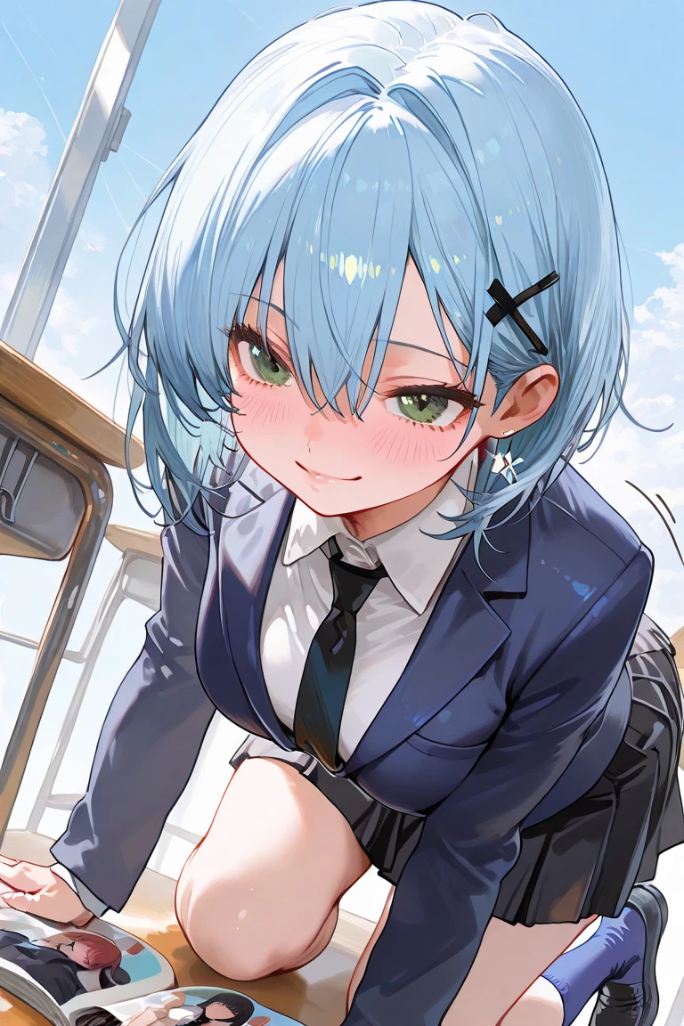 POV, 1girl, embarrassed, against glass, breasts on glass, breast press, solo, sigh,huge breasts, ((best quality,masterpiece,beautiful detailed eyes,highly detailed skin)),((2D, chibi anime ,illustration)), upper body