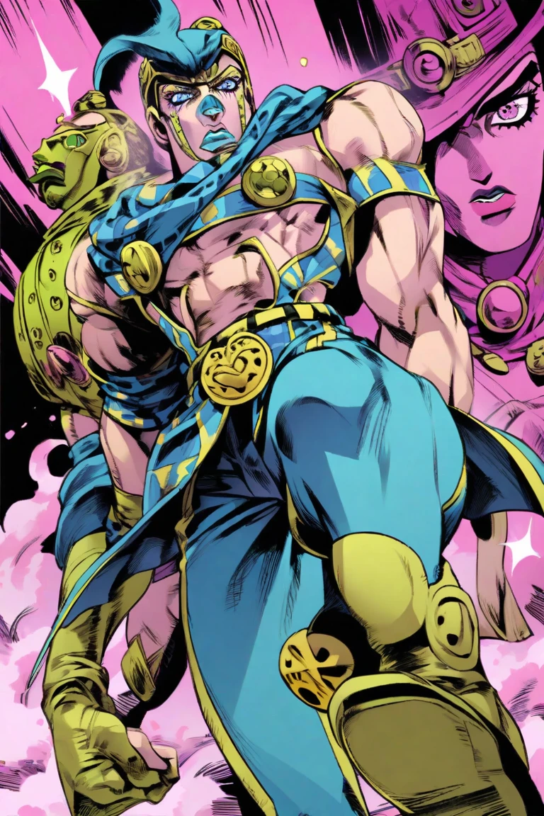 Thousand-Armed Kannon、Super Beauty、god、colorful、２０age、Beauty、Sky、thunder、big weapon、thunder鳴、Jojo