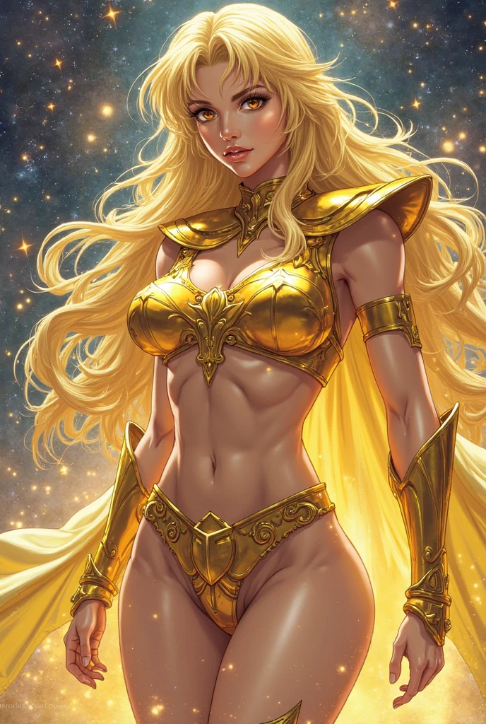 SexyToon, 8k, a drawing of a costumed woman standing in a field, mighty Desert Princess, she - ra, She-Ra, inspired by Henry Justice Ford, a fantasy comic book style, goddess of war, Desert Princess, inspired in Wally Wood, the galaxy sailor. beautiful, powerful girl, inspired by Philippe Druillet, inspired by Clyde Caldwell