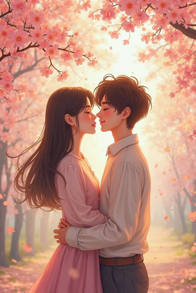 Created a design symbolizing the love between a Japanese boy and a Vietnamese girl