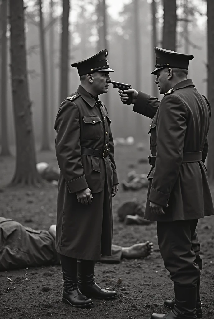 An old black-and-white crime scene photo from the 1880s showing three British police officers investigating a body found in a London alley. The wall is smeared with blood, with one officer securing the scene while the others examine the body.