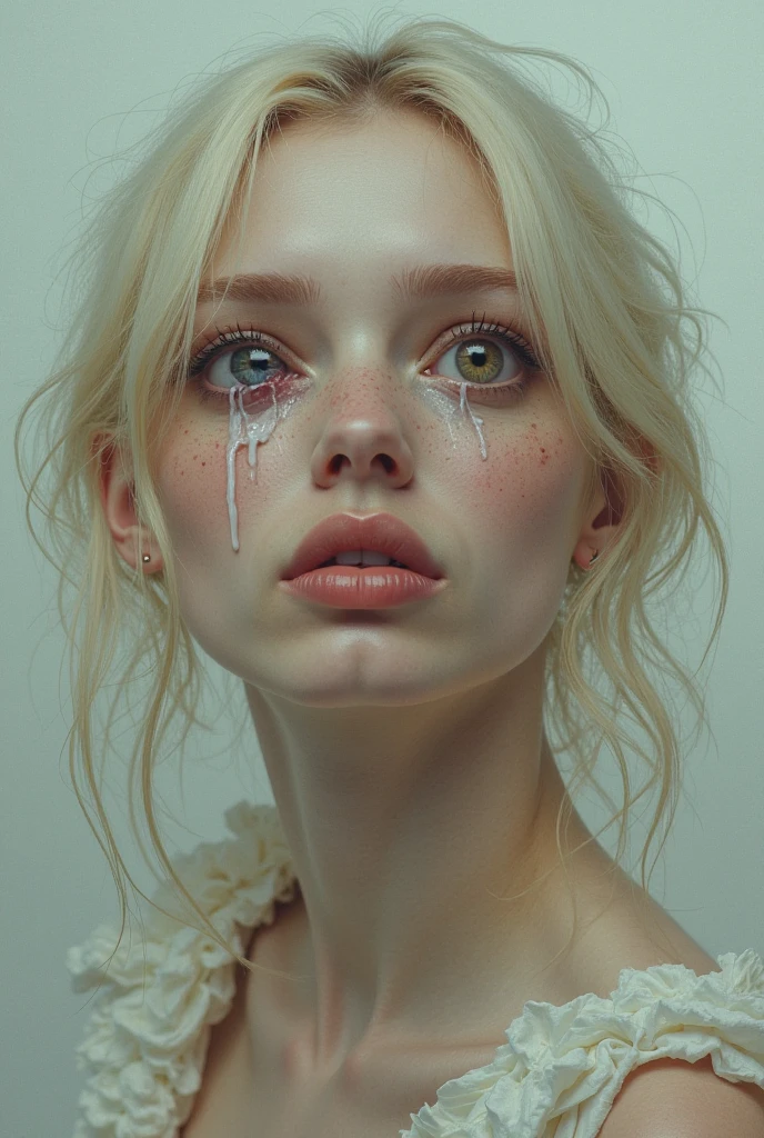 there are two women that are posing for a picture together, her mouth is open wide, excited, full close-up portrait, blowjob, aleksandra waliszewska, medium close up portrait, portrait close - up, closeup headshot, close-up portrait, close - up portrait, close up portrait, anastasia ovchinnikova, photo of young woman, closeup headshot portrait, marta syrko, there is a penis at her mouth, blowjob, mouthful of cum