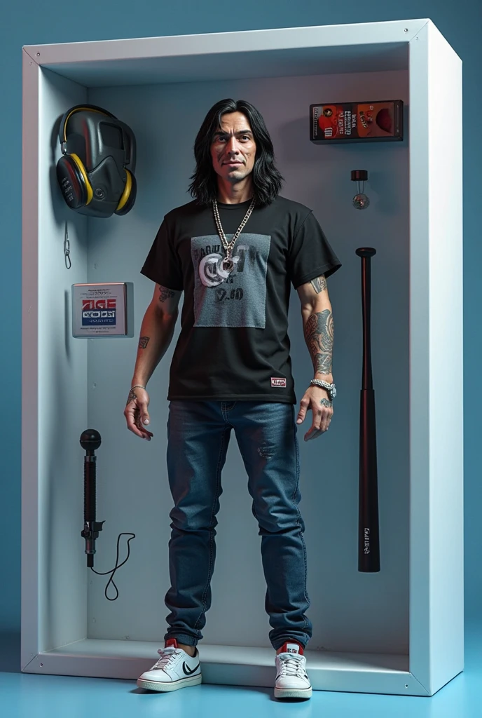 official art, unity 8k wallpaper, ultra detailed, beautiful and aesthetic, masterpiece, best quality, ((man)), long hair, ((Keanu Reeves as Johnny Silverhand)), black sleeveless shirt, (sunglasses), sitting, tower rooftop, portrait, close up, lean towards viewer, (techwear clothing cyberpunk style), ((silver metal prosthetic left arm)), outdoors
