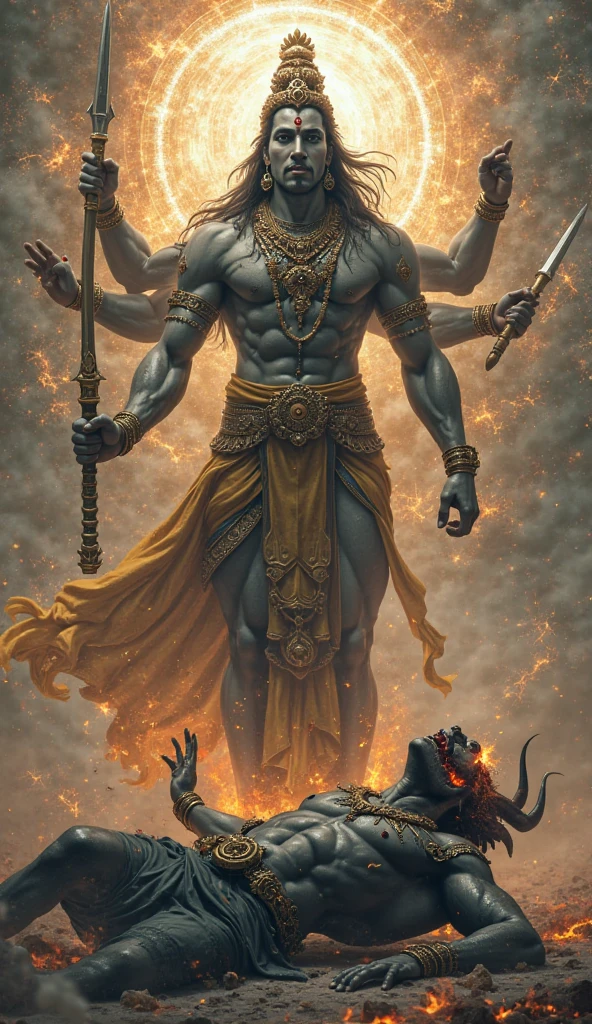 Photo for youtube video in which ravana is worshiping shiva.size of photo is 9:16