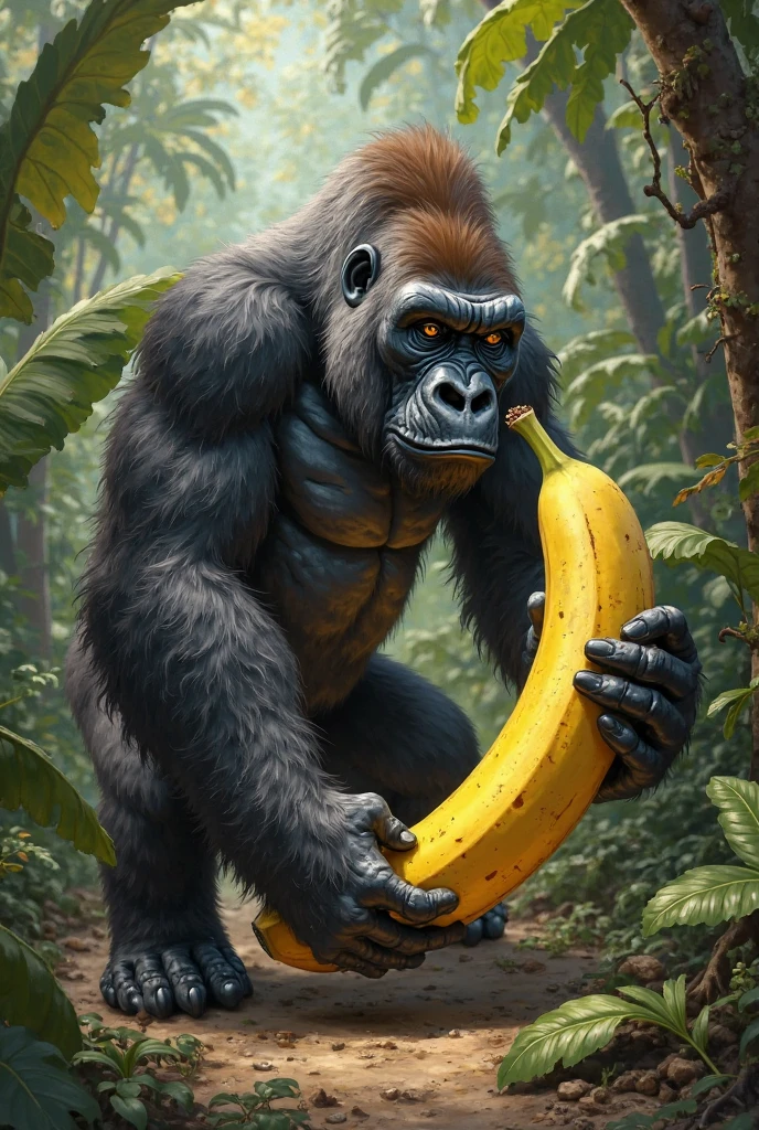 dreamlikeart, modelshoot style, (extremely detailed CG unity 8k wallpaper), cowboy shot photo of the most beautiful artwork in the world, a gorilla flipping off the camera, (giving a fuck you to Protogen's restrictive license:0.0), highly detailed, photo, natural lighting, background is meadow in the woods, outdoors, ray tracing, ambient occlusion, sun in the sky, bright outdoor lighting, highly detailed, dslr,