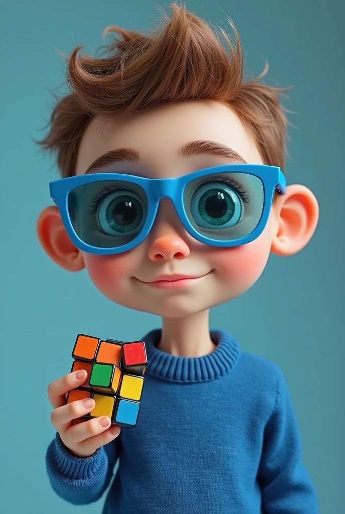 a happy cute kid standing short hair, vestindo uma fantasia espacial, , fundo branco, barnet, Tom, Estilo Pixar, ....3d, desenhos animados, rosto detalhado, asymmetrical 16k