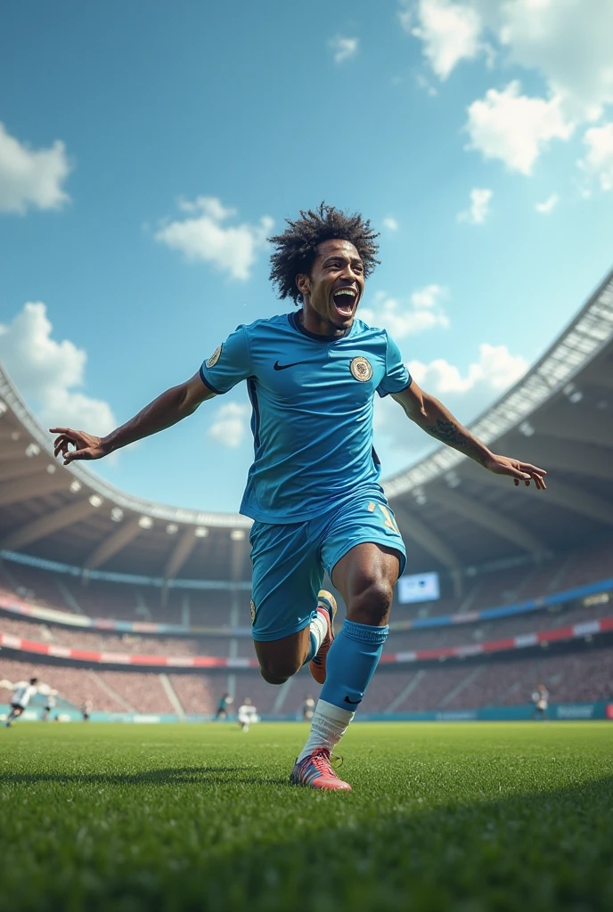 Create a curly hairstyle by scoring a goal in the world cup