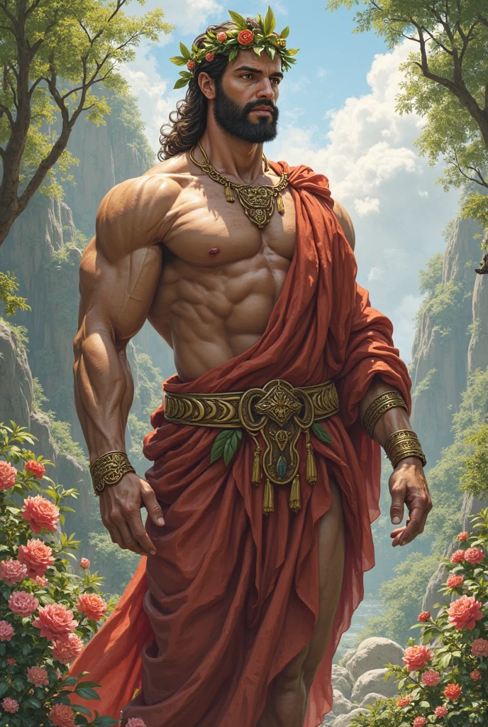 Superb Quality, Masterpiece, High Resolution, a tall handsome muscular young man, sexy gaze, Star Eyes, perfect body, (wearing sexy clothes), Jewelry, beautyful, gorgeous, wet, full body view, Tyndall Effect, Realistic, (Peach Blossom Forest), Light Edge, Two-tone Lighting, (High Detail Skin: 1.2), 8K UHD, DSLR, Soft Light, High Quality, Volume Lighting, Voyeur, Photo, High Resolution, 4K, 8K, Background Blur