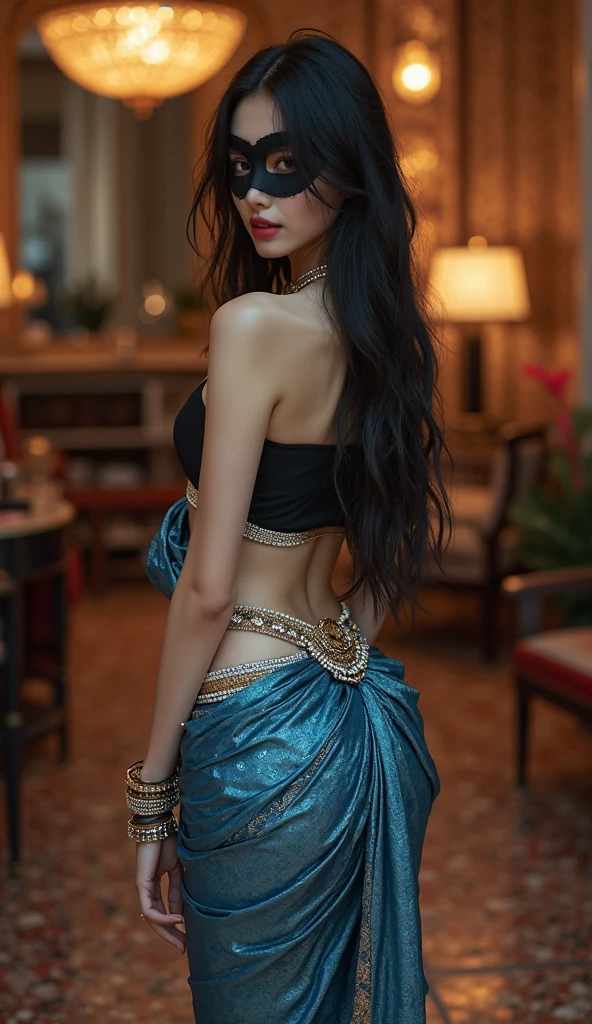 (best quality,4k,8k,highres,masterpiece:1.2),ultra-detailed,(realistic,photorealistic,photo-realistic:1.37), HDR, UHD, studio lighting, ultra-fine painting, sharp focus, physically-based rendering, extreme detail description, professional, vivid colors, bokeh, portraits, midnight in the palace, tranquil atmosphere, moonlight streaming through the window, intricate architectural details, grand chandeliers casting soft illumination, marble floors reflecting the moon's glow, a slender princess with a graceful posture, captivating detailed eyes glistening in the moonlight, slim nose and lips glowing softly, long flowing black hair cascading down her back, a flowing princess dress adorned with intricate embroidery, slim and elegant body proportions, long and slender legs extending gracefully, Korean girls, a Manhwa-inspired art style with ethereal beauty, a sense of mystery and elegance, a captivating color palette with deep blues and purples, soft and delicate shadows cast by the moonlight, enchanting aura of romance and royalty, the princess immersed in a calm and peaceful atmosphere.