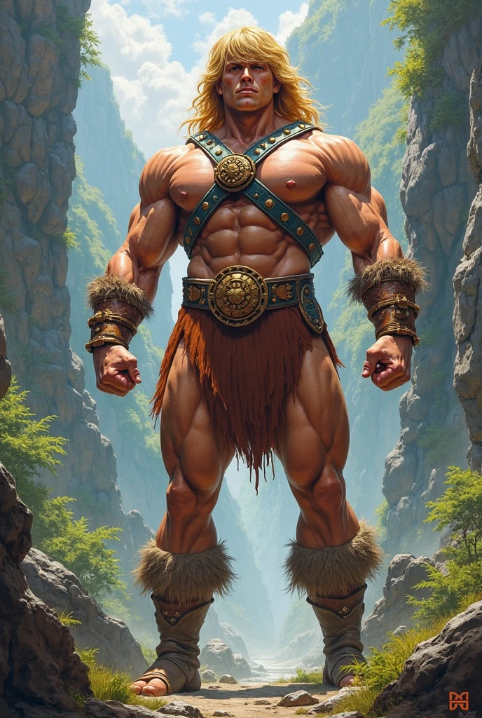 Golden orangutan, personification, Powerful animals, mythological creatures, with the mountains in the background --auto