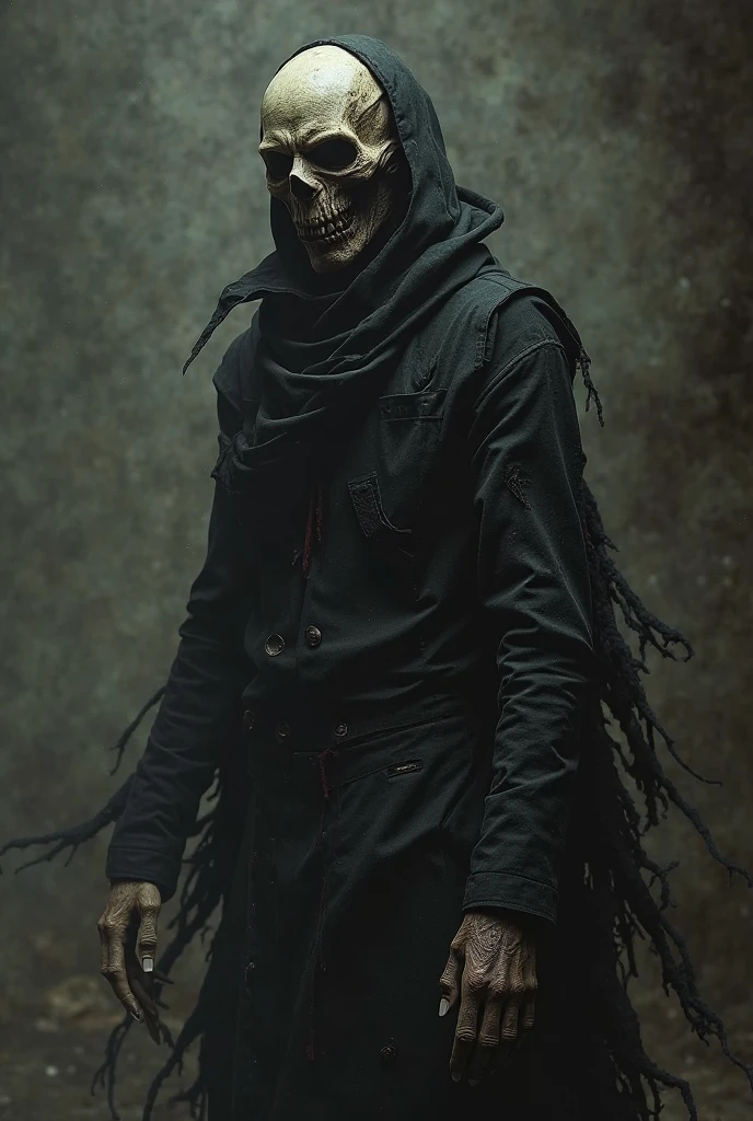 Create a Monster High oc that is the creepypasta hybrid child of Eyeless Jack and Ani The Wight [Remember: He has to have albinism and wear an emo/goth style]