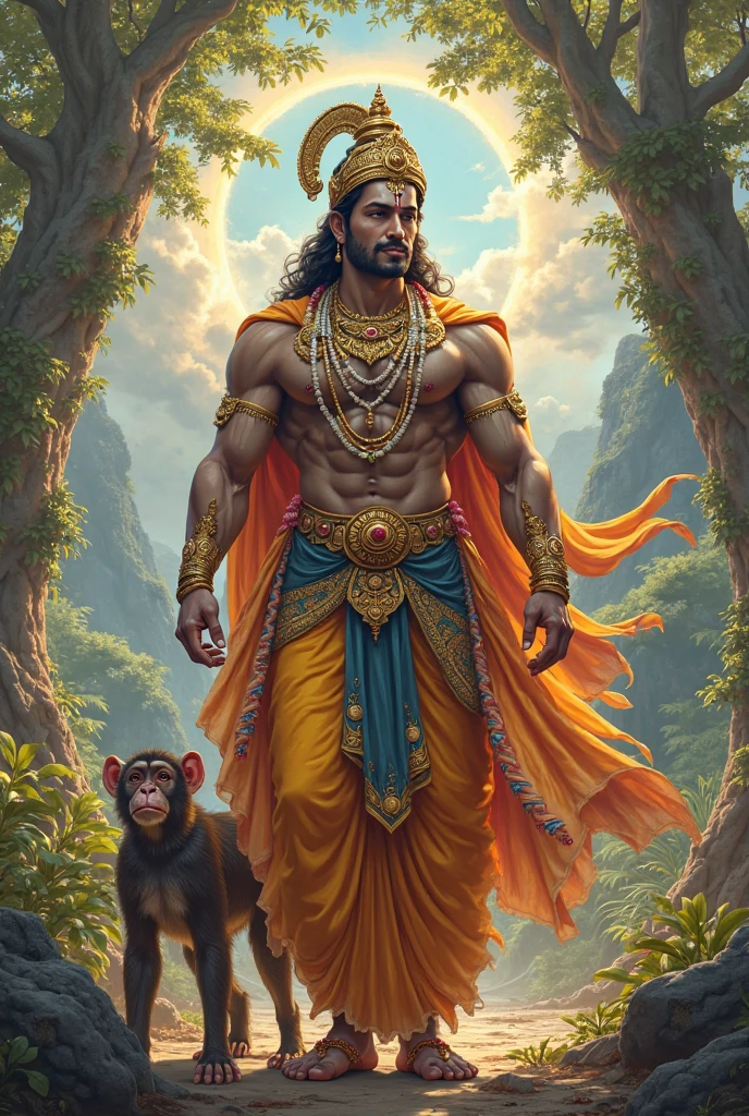 Lord ram with hanuman