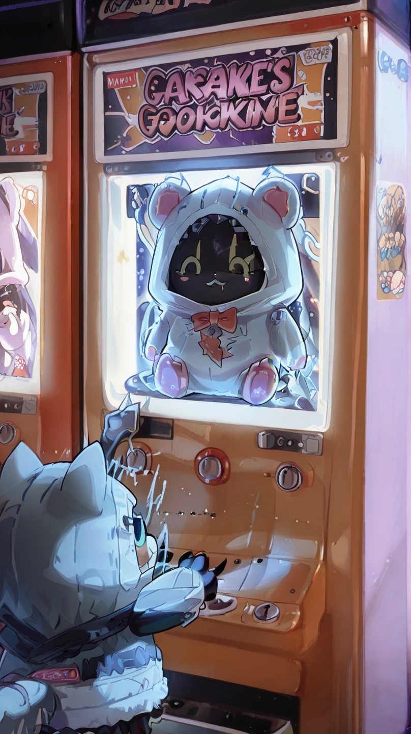 alone, Detailed hair, young,one-piece swimsuit,Firmware version, furry anime, Bragon, very cute face, Blushed, young, Detailed background, Detailed fanart, pixiv, number, masterpiece, high quality, high resolution,Trapped in black slime,Lie on one's stomach,covered in black slime,Only the head is exposed,random color,random species,personal portrait,The tail is in the right position