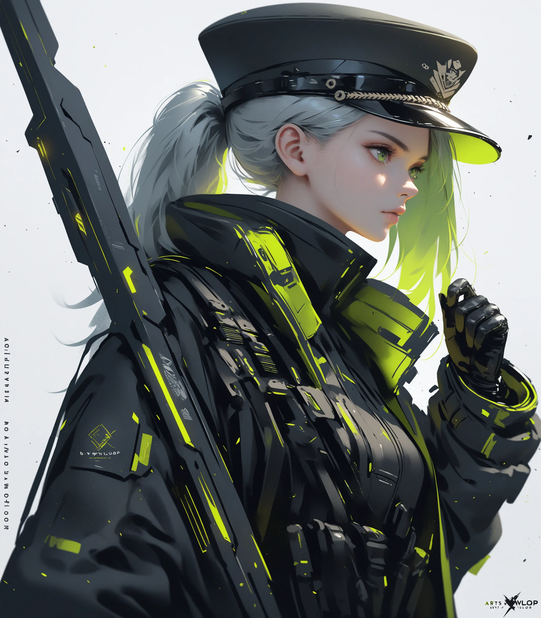 (((highest quality: 1.4))),(an unparalleled masterpiece), (hyper hd),(Ultra-realistic 8k CG)、25 years old、(((female 1.5))) ((( body))), (((1 person))), 25-year-old American soldier with perfect body,one woman(1.8),handsome face、blonde(1.8),very strong(1.5),均整のとれた身body、detailed face,muscular body:1.2,detail jacket,vest、 (Photo from head to thighs),beautiful abs, complex equipment, dark green，white stars and off-white stripes,,,,, tech armor, poison tattoo ),hold a great sword(1.8),lightning,momentary(1.8) moment,thunderbolt(1.8),