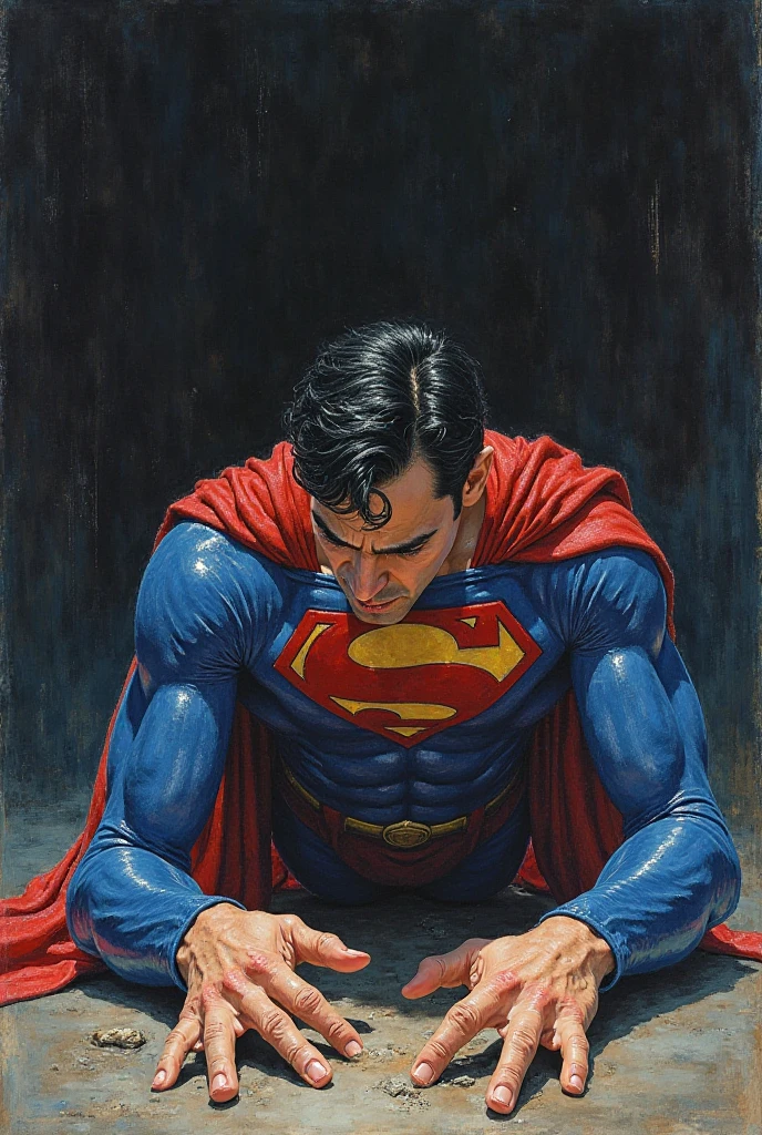 Create an illustration for children. Superman on his knees with eyes closed praying, Superman praying. Full-body image. white background, with nothing. Imagem uncoloredes, disney pixar style drawing. Masterpiece artwork, best qualityer, hight contrast, uncolored, Boken , style cartoon, Sketch style, black and white without shading, uncolored, no shadow, style cartoon, line art,