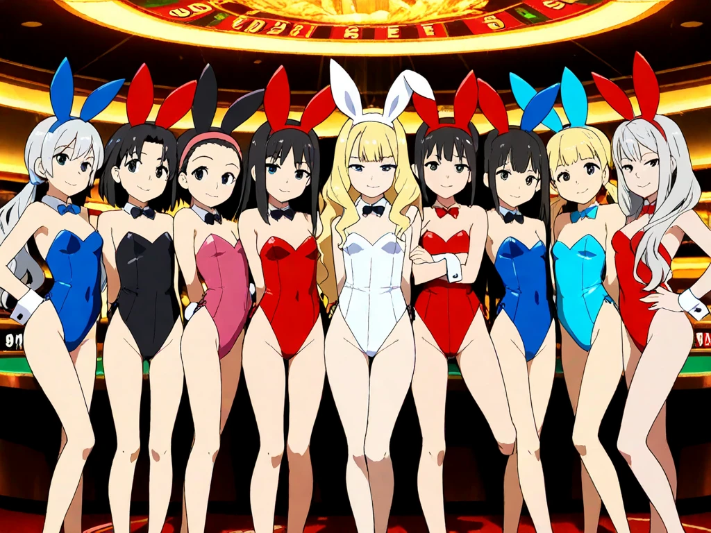Wear your bunny suit with you and Mai at the strip club