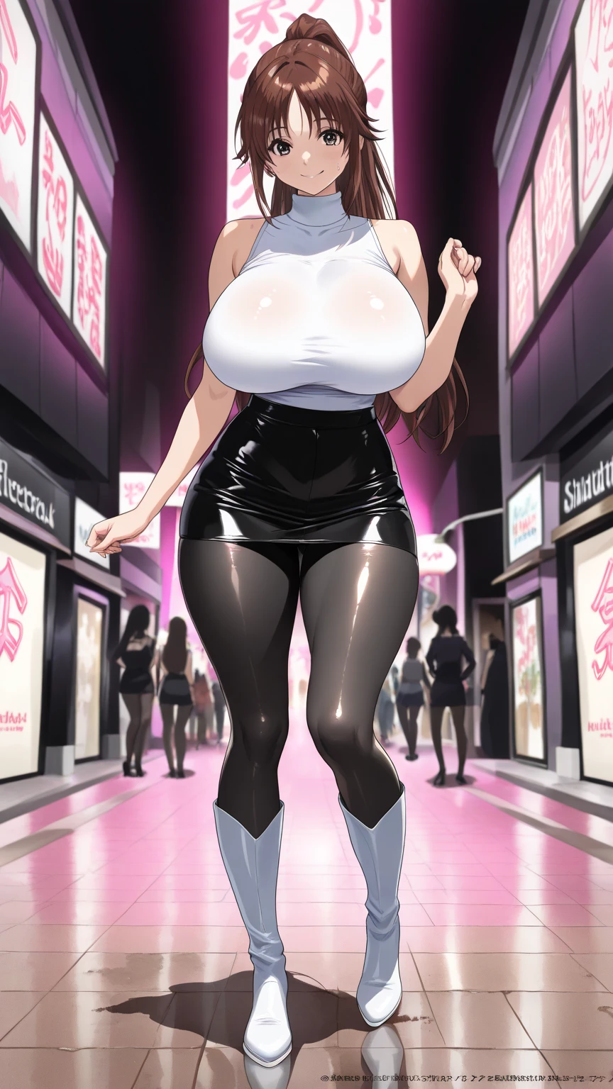 Big huge ginormous breasts, beautiful women, Green hair,Huge breasts,Black eyes,(ridiculously large breasts)、(Ridiculously huge breasts)、(huge udder), city, urban, fat