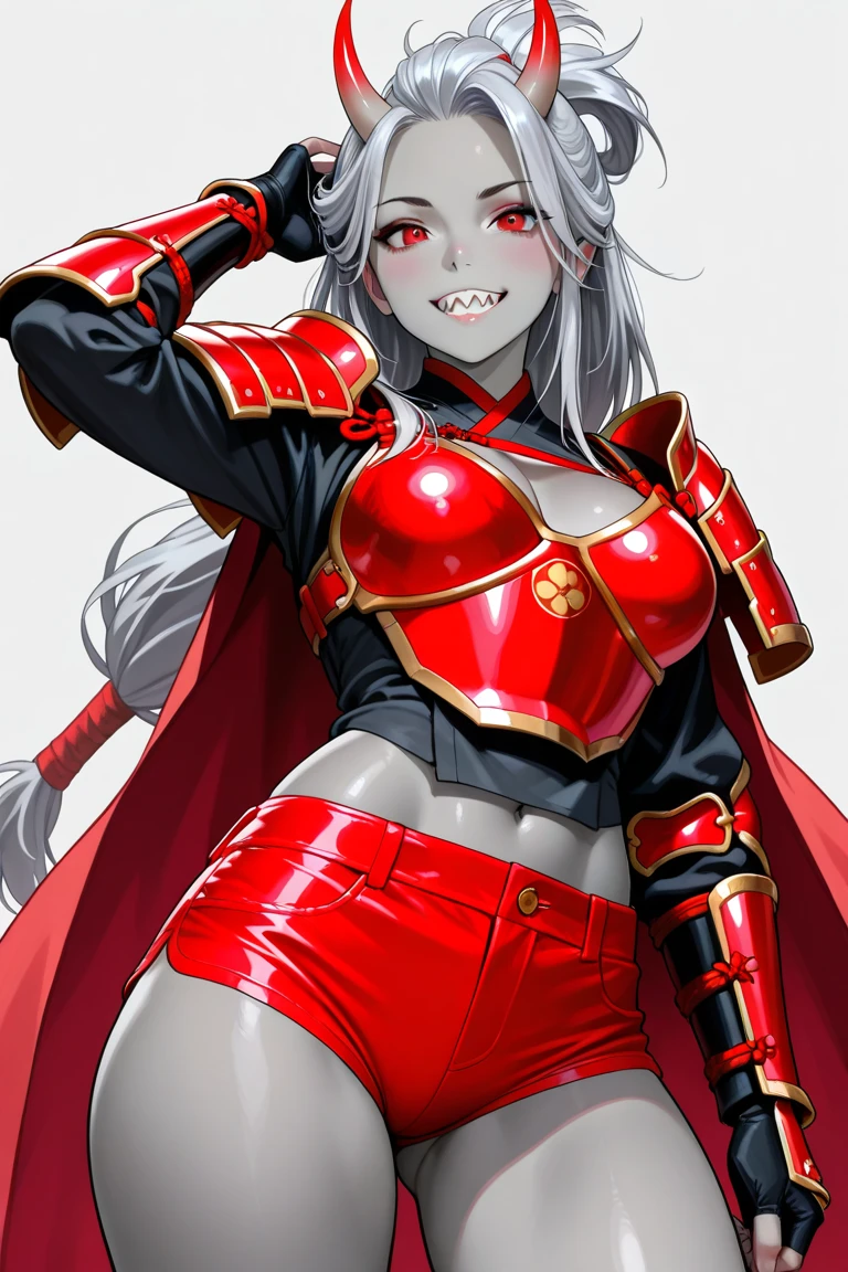 (masterpiece, best quality), a woman standing in a dark alley casting magic low kick, grin , upper cut, <lora:BisonFemaleLoRA:0.5> woman with white hair red outfit and military cap, purple magic, cape<lora:add_detail:1>,