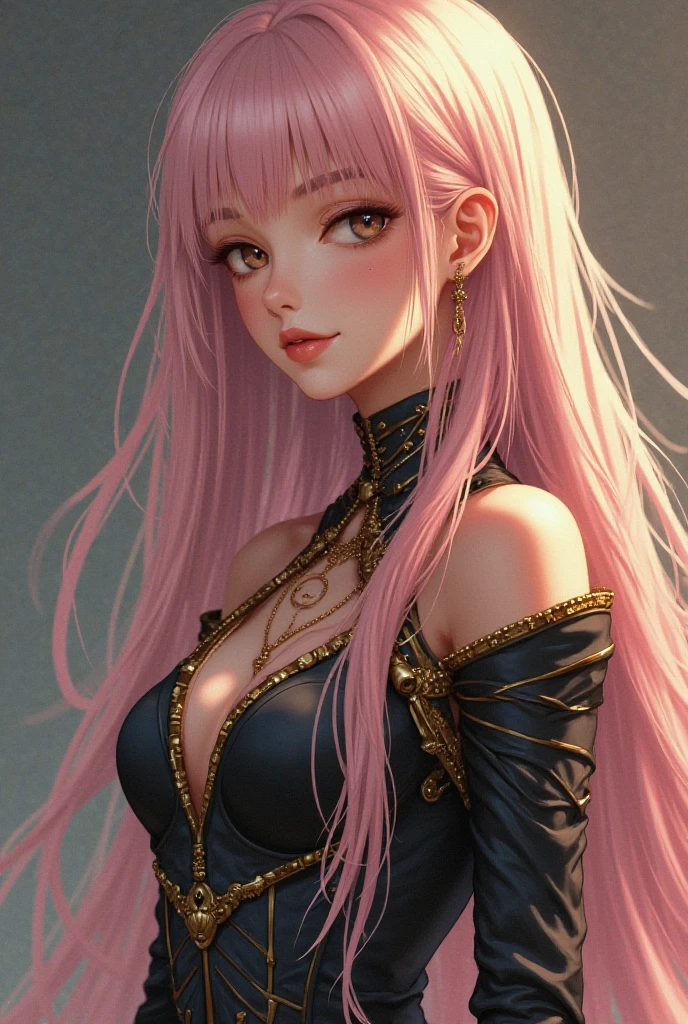 MAKE A PHOTO OF AN ANIME CHARACTER NAMED "QUEEN MEDUSA" WITH POINT EARS, IN THE DONGHUA MANGA SERIES "WITH HER TYPICAL DRESS WHICH COVERS HER WHOLE BODY