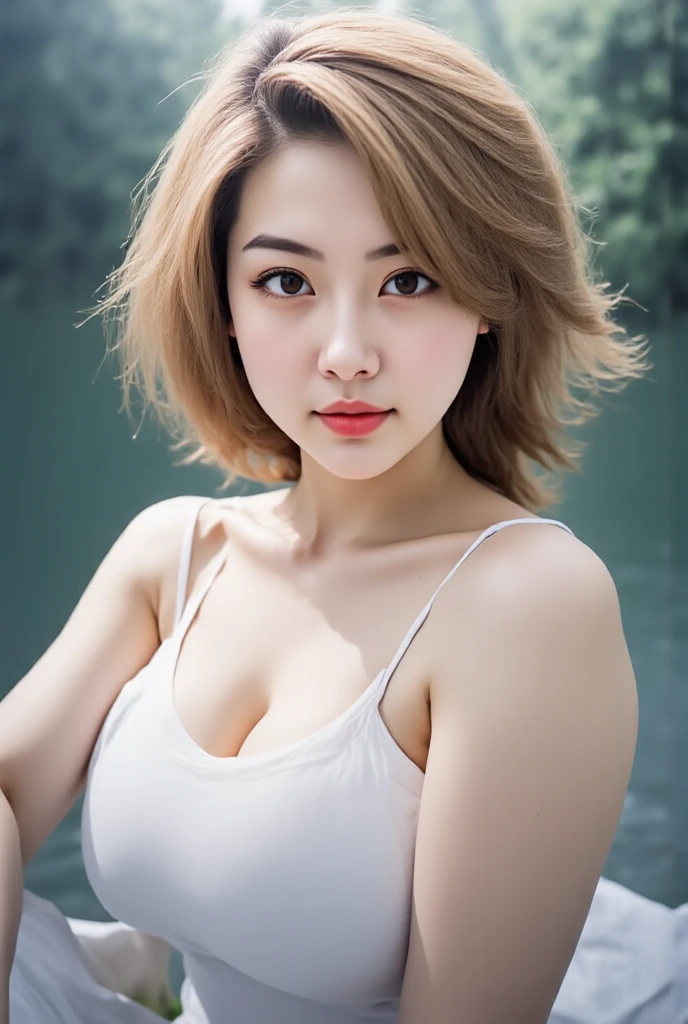 ((highest quality, 8k, Tabletop:1.3)), concentrated:1.2, (Standard body shape),(c cup breasts:1.4), Slender body, (The whole body is visible: 1.5), Perfect body beauty: 1.4, Hips: 1.2, ((Layered Haircut, Beautiful breasts: 1.2)), (Wet clothes: 1.1) , (rain, street:1.3), Light Purple Tight Bra (transparent), Light White Tight Panties (transparent), Highly detailed face and skin texture, Fine Eyes, double eyelid, White skin, Shoulder-length hair, ((Blonde Hair))