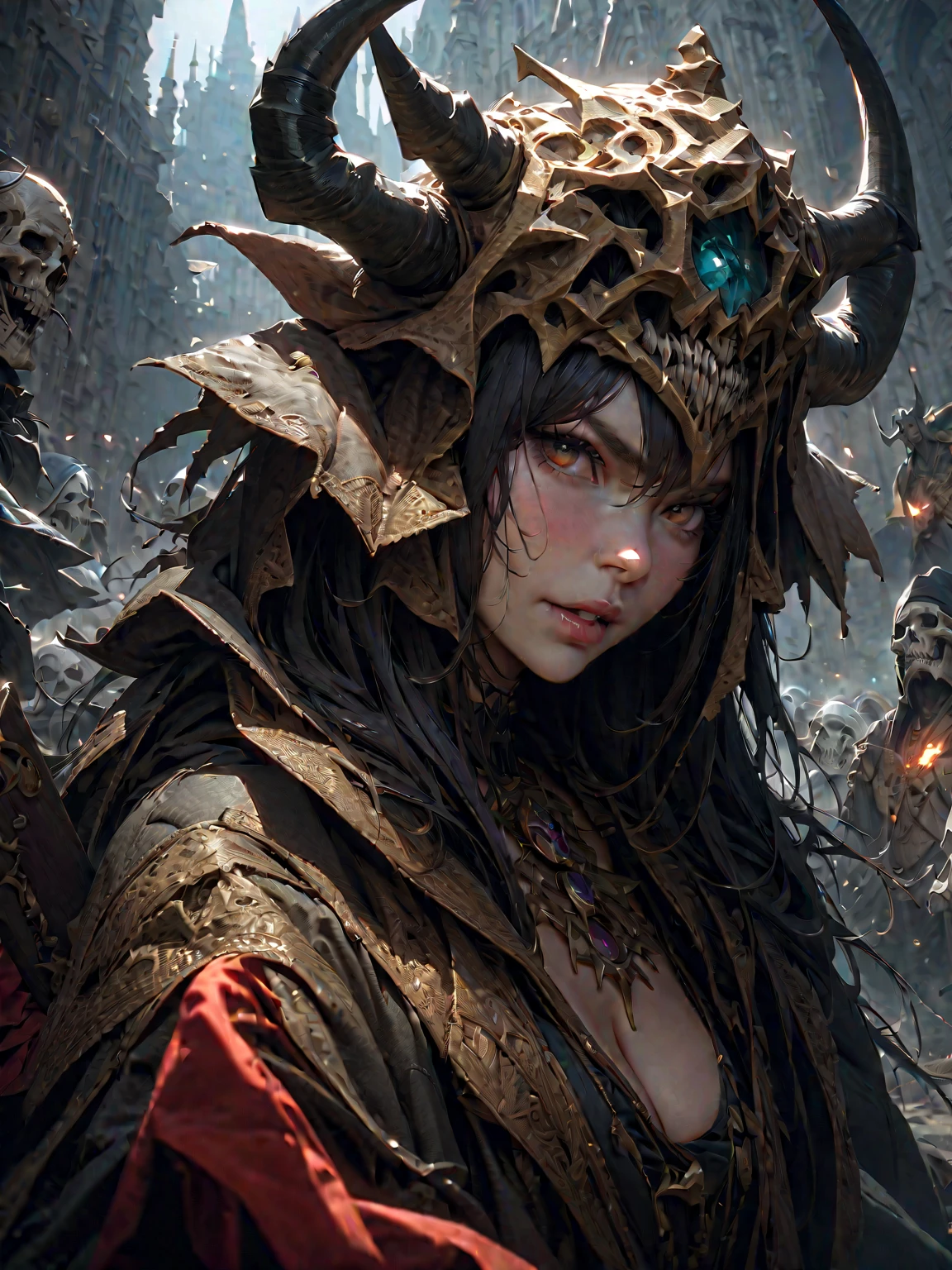 (best quality,4k,8k,highres,masterpiece:1.2),ultra-detailed,(realistic,photorealistic,photo-realistic:1.37),goddess surrounded by dogs,detailed dogs,ultra detailed dogs,highly detailed goddess,beautiful detailed eyes,beautiful detailed lips,extremely detailed eyes and face,long eyelashes,intricate details,vibrant colors,dramatic lighting,cinematic composition,epic scale,stunning fantasy landscape,mystical atmosphere