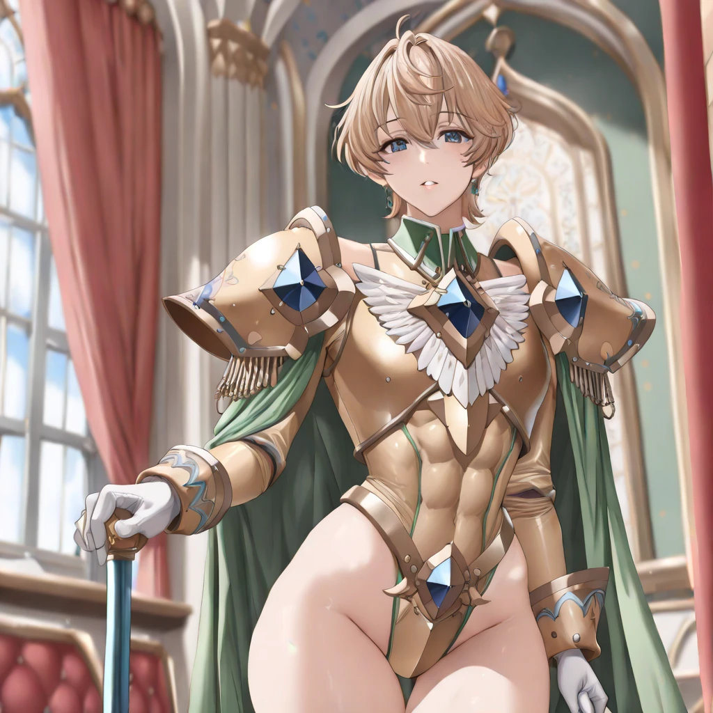 "(masterpiece:1.1), best quality,
1girl, (80s anime style:1.4), (eyelashes:1.5),(loli:1.2),
(intricate high detailed body:1.2),
blonde hair,
(hair between eyes:1.1), (short hair:1.1), (holy hat:1.2),
green eyes,
(tan skin:1.3), (medium breasts:1.1),
grin, open mouth,
(fishnet bikini armor, corset:1.2), (garter belt:1.1),
(knight armor, armored boots, capelet:1.2), (suspenders:1.1), (earrings:1.1), collar,
standing, hand on hip,
(full body, looking at viewer, from front:1.1),
(simple white background:1.2)"
