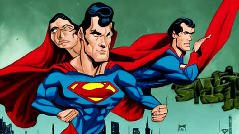 A cartoon of a man in a wheelchair surrounded by a bunch of superheroes, Stan Lee, john romita senior, john romita junior, inspirado em Al Feldstein, inspirado em Harvey Kurtzman, Directed by: Randy Gallegos, sem texto, inspirado em Stan Stokes, No estilo da Marvel e DC, inspirado em Chip Zdarsky, Directed by: Ignacio Zuloaga